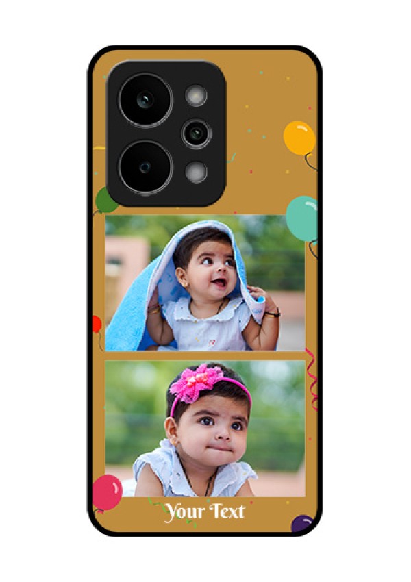 Realme P4 Power 5G Custom Glass Phone Case - Image Holder With Birthday Celebrations Design