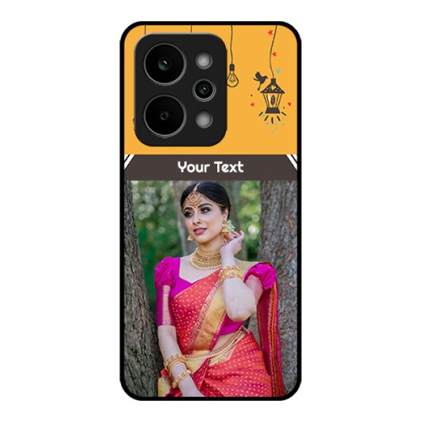 Realme P4 Power 5G Custom Glass Phone Case - With Family Picture And Icons