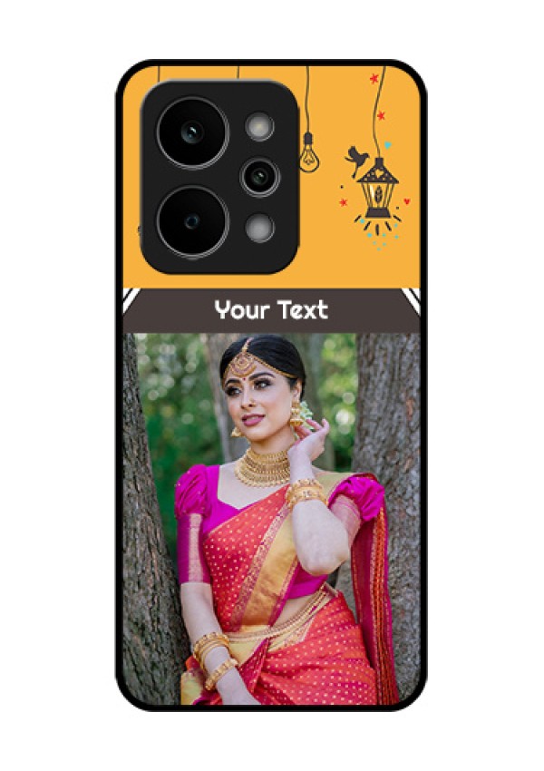 Realme P4 Power 5G Custom Glass Phone Case - With Family Picture And Icons