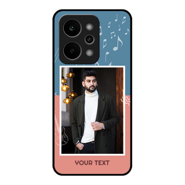 Realme P4 Power 5G Custom Glass Phone Case - With Color Musical Note Design Realme P4 Power 5G Custom Glass Phone Case - With Color Musical Note Design