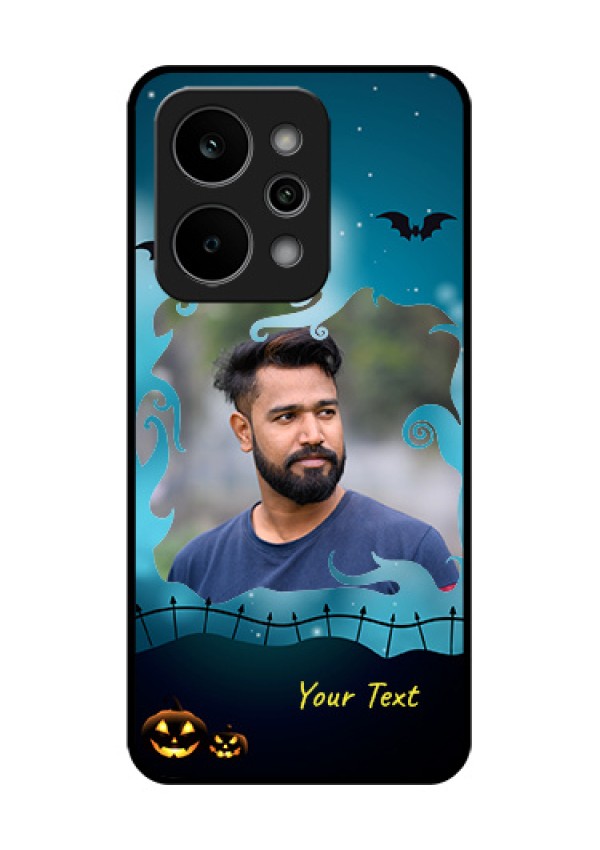 Realme P4 Power 5G Custom Glass Phone Case - Halloween Frame Design