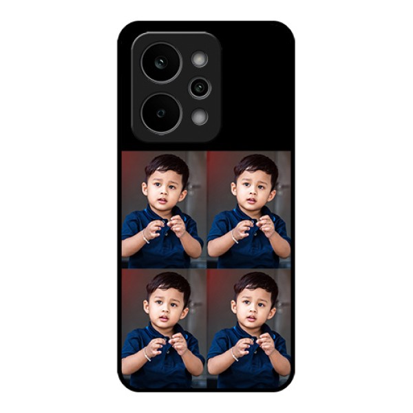 Realme P4 Power 5G Custom Glass Phone Case - 4 Image Holder Design