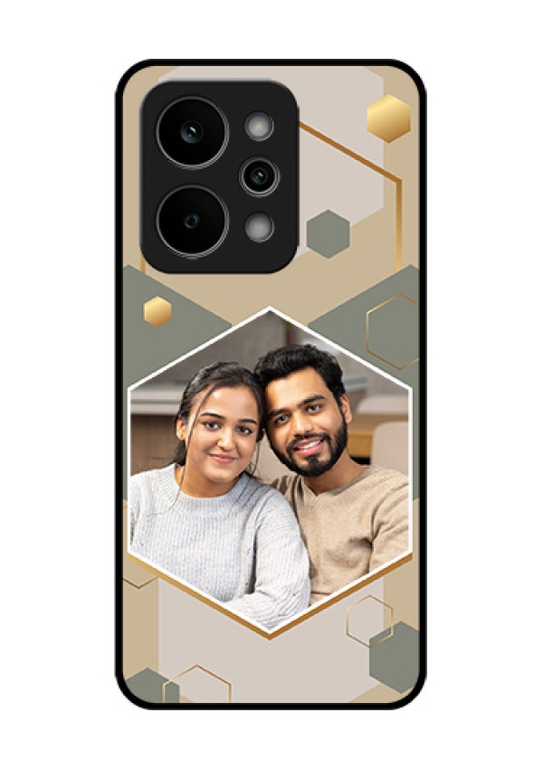 Realme P4 Power 5G Custom Glass Phone Case - Stylish Hexagon Pattern Design
