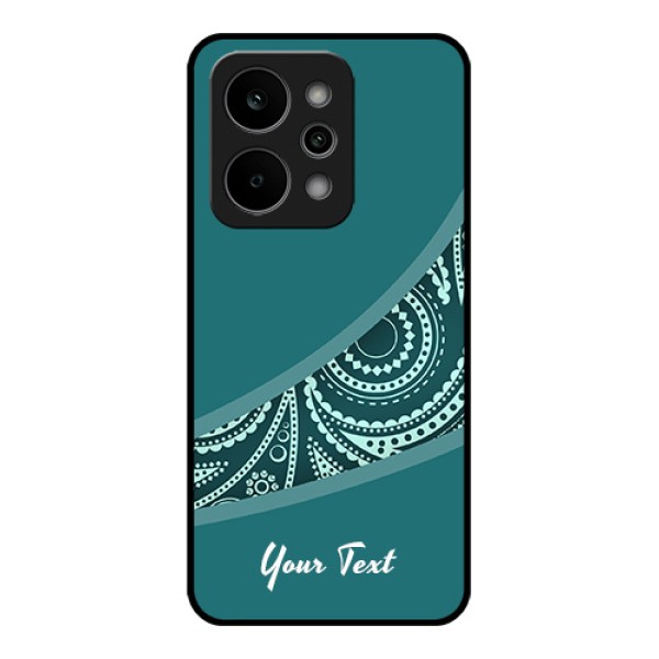 Realme P4 Power 5G Custom Glass Phone Case - Semi Visible Floral Design