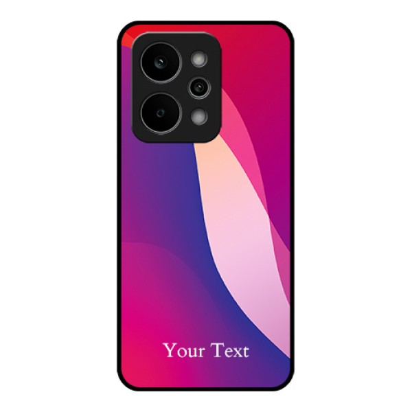 Realme P4 Power 5G Custom Glass Phone Case - Digital Abstract Overlap Design