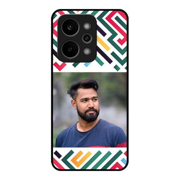 Realme P4 Power 5G Custom Glass Phone Case - Colorful Maze Pattern Design Realme P4 Power 5G Custom Glass Phone Case - Colorful Maze Pattern Design