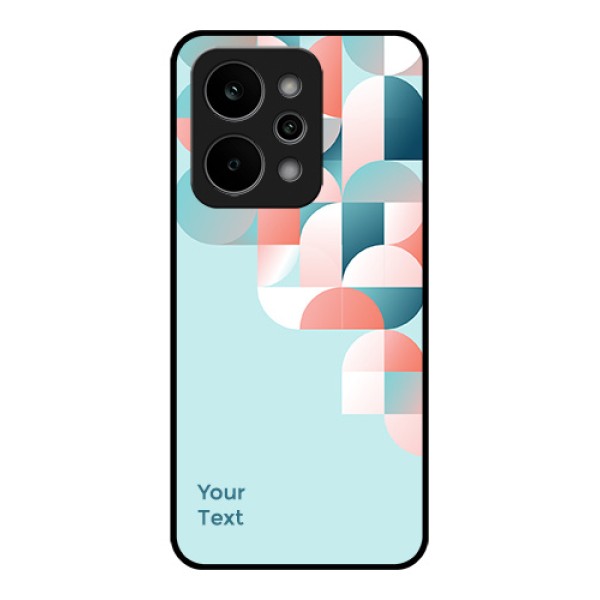 Realme P4 Power 5G Custom Glass Phone Case - Stylish Semi - Circle Pattern Design Realme P4 Power 5G Custom Glass Phone Case - Stylish Semi - Circle Pattern Design