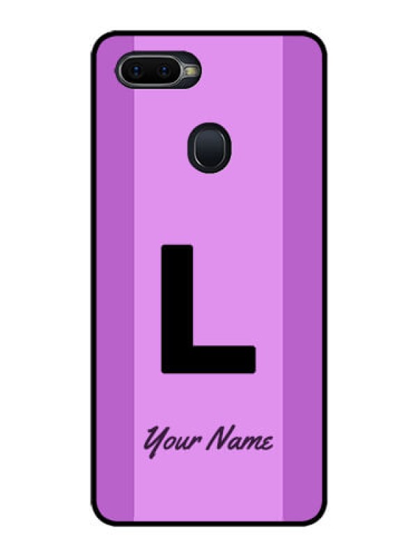Custom Realme U1 Custom Glass Phone Case - Tricolor custom text Design
