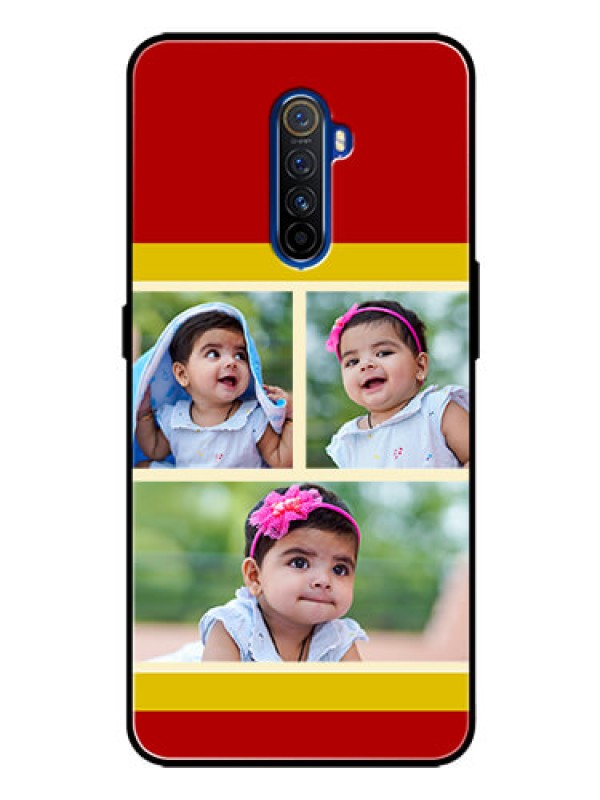 Custom Realme X2 Pro Custom Glass Mobile Case  - Multiple Pic Upload Design