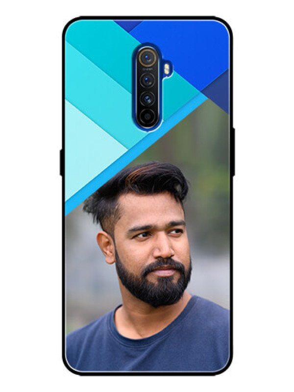 Custom Realme X2 Pro Custom Glass Phone Case  - Blue Pattern Design