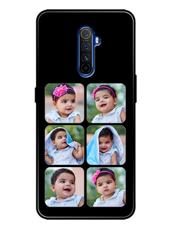Custom Realme X2 Pro Photo Printing on Glass Case  - Multiple Pictures Design