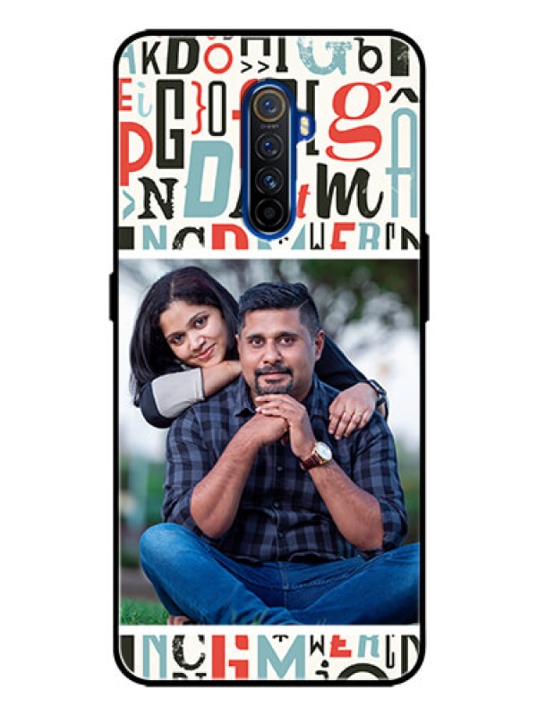 Custom Realme X2 Pro Personalized Glass Phone Case  - Alphabet Design