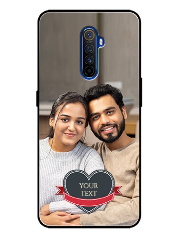 Custom Realme X2 Pro Custom Glass Phone Case  - Just Married Couple Design