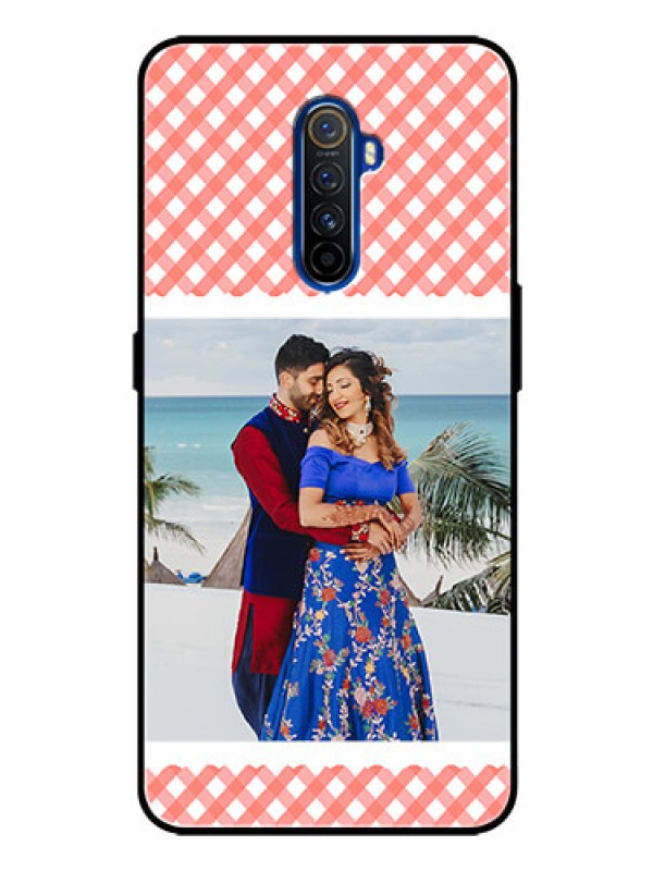 Custom Realme X2 Pro Personalized Glass Phone Case  - Pink Pattern Design