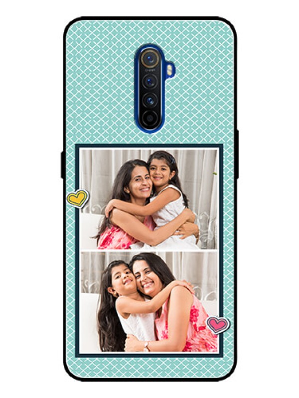 Custom Realme X2 Pro Custom Glass Phone Case  - 2 Image Holder with Pattern Design