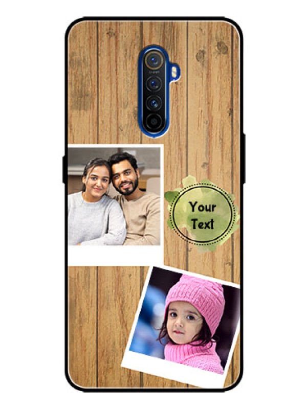 Custom Realme X2 Pro Custom Glass Phone Case  - Wooden Texture Design