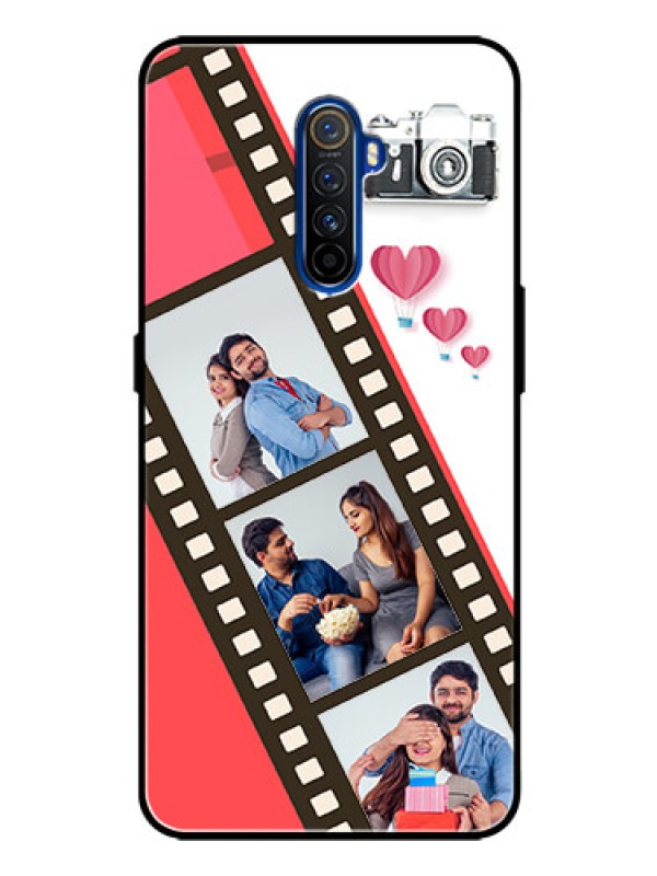 Custom Realme X2 Pro Personalized Glass Phone Case  - 3 Image Holder with Film Reel