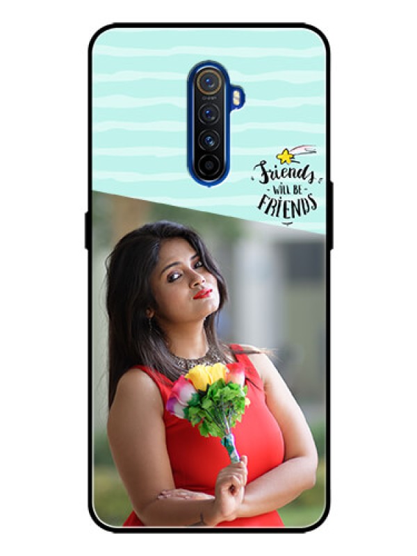 Custom Realme X2 Pro Custom Glass Phone Case  - Friends Picture Icon Design