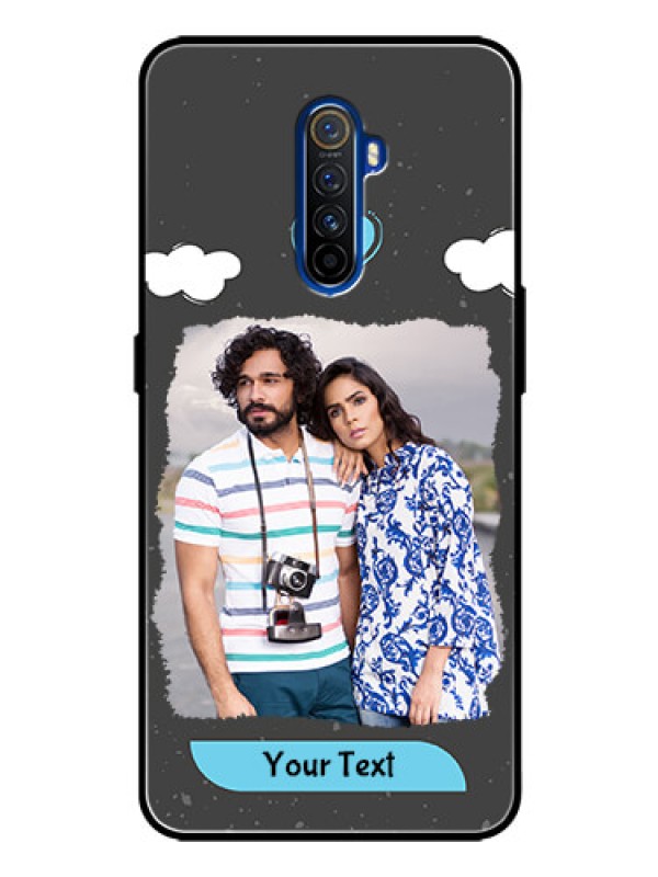 Custom Realme X2 Pro Custom Glass Phone Case  - Splashes with love doodles Design