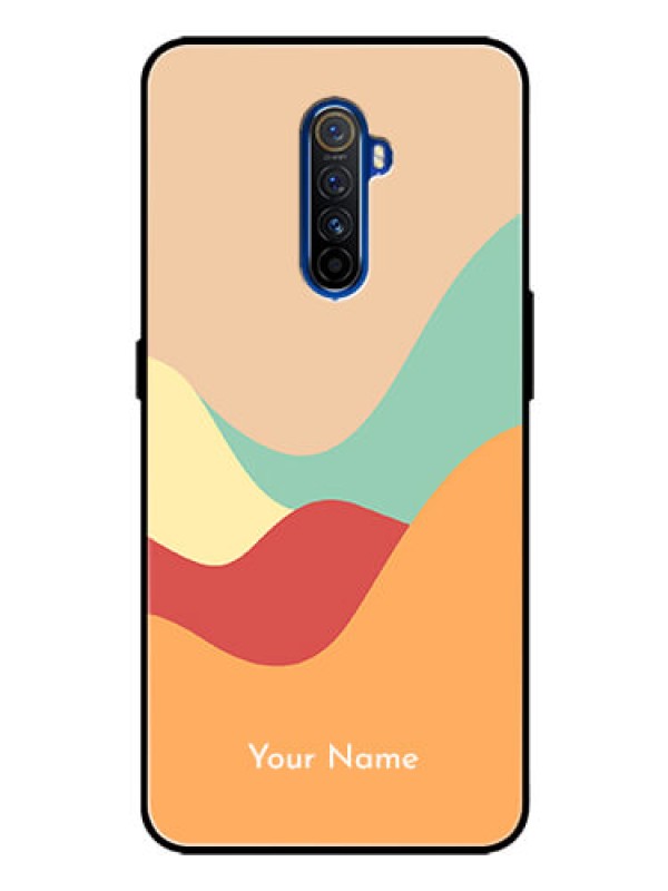 Custom Realme X2 Pro Personalized Glass Phone Case - Ocean Waves Multi-colour Design
