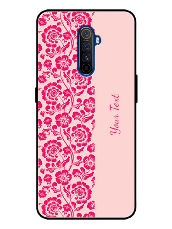 Custom Realme X2 Pro Custom Glass Phone Case - Attractive Floral Pattern Design