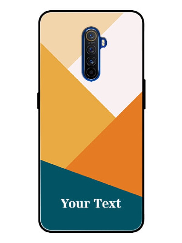 Custom Realme X2 Pro Personalized Glass Phone Case - Stacked Multi-colour Design
