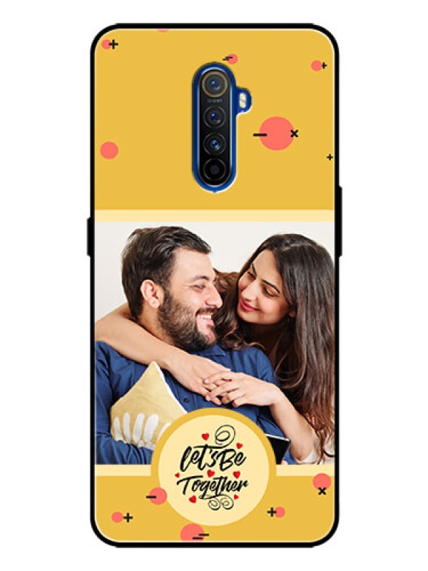 Custom Realme X2 Pro Photo Printing on Glass Case - Lets be Together Design