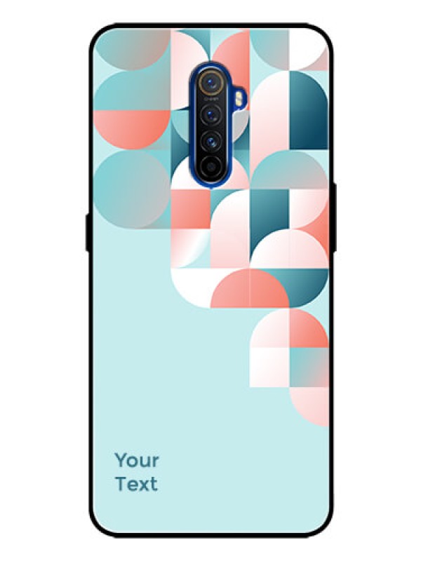 Custom Realme X2 Pro Custom Glass Phone Case - Stylish Semi-circle Pattern Design