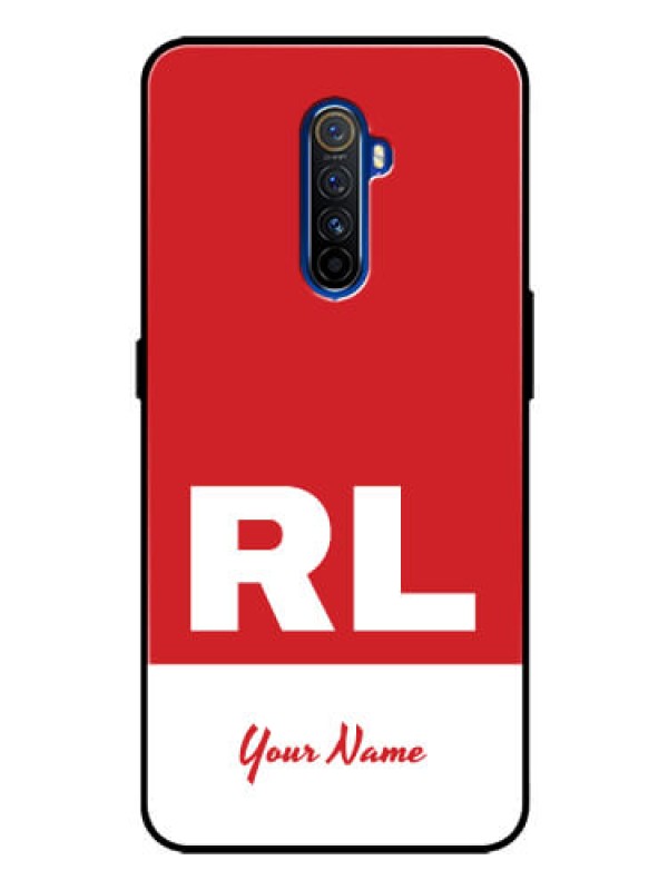 Custom Realme X2 Pro Personalized Glass Phone Case - dual tone custom text Design