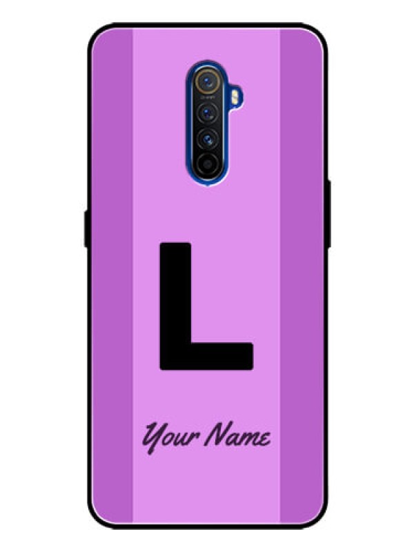 Custom Realme X2 Pro Custom Glass Phone Case - Tricolor custom text Design