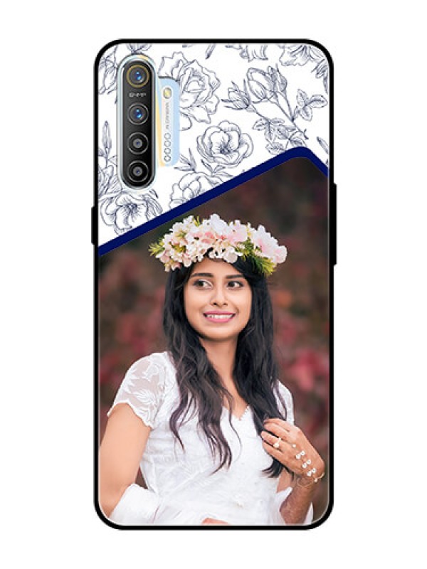 Custom Realme X2 Personalized Glass Phone Case  - Premium Floral Design