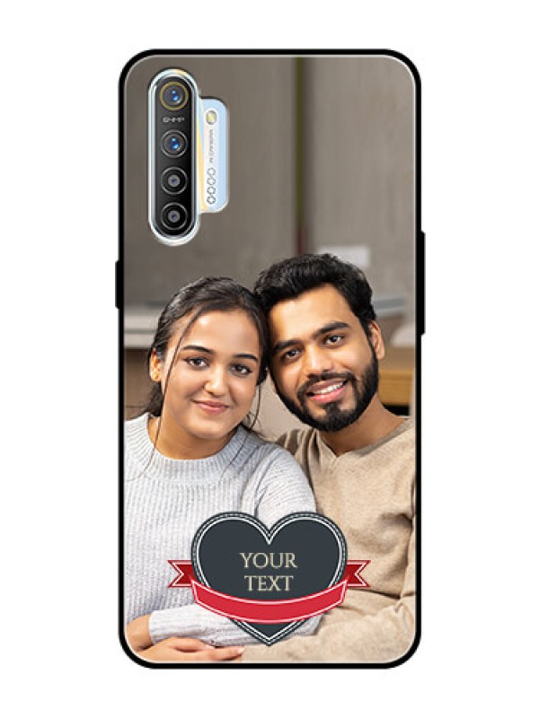 Custom Realme X2 Custom Glass Phone Case  - Just Married Couple Design