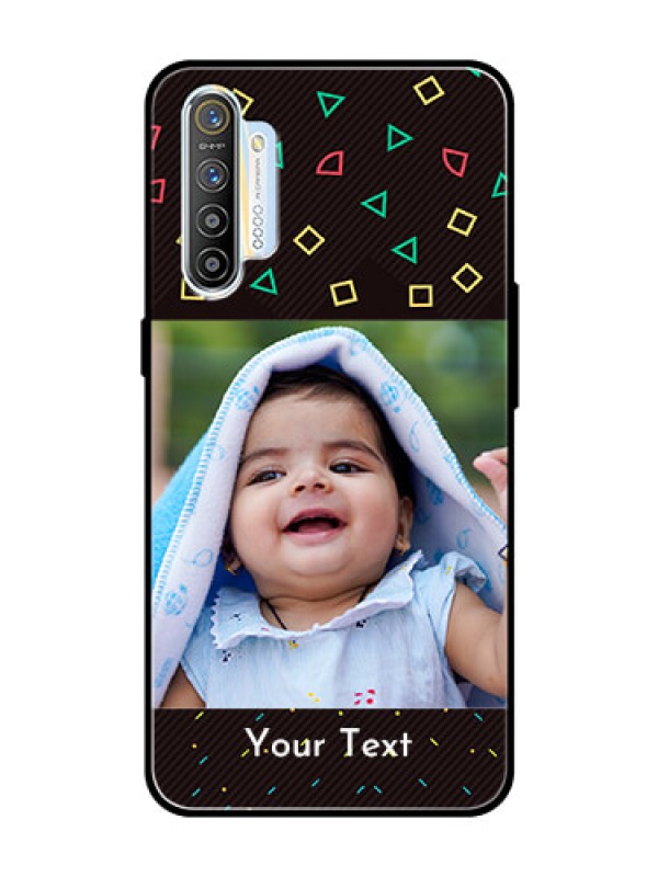 Custom Realme X2 Custom Glass Phone Case  - with confetti birthday design