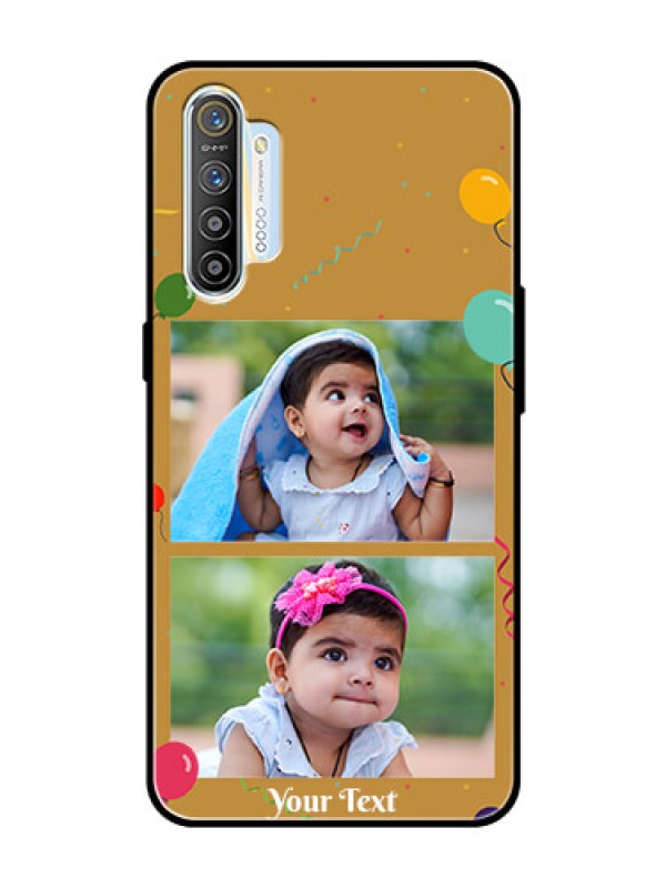 Custom Realme X2 Personalized Glass Phone Case  - Image Holder with Birthday Celebrations Design