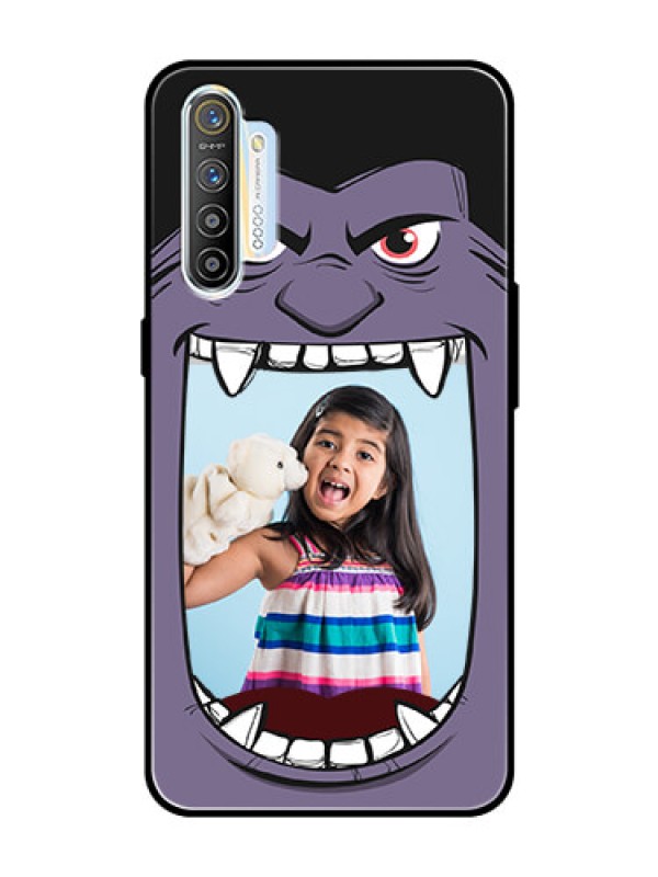 Custom Realme X2 Custom Glass Phone Case  - Angry Monster Design