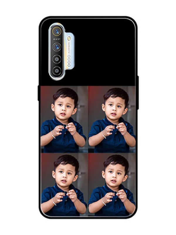 Custom Realme X2 4 Image Holder on Glass Mobile Cover