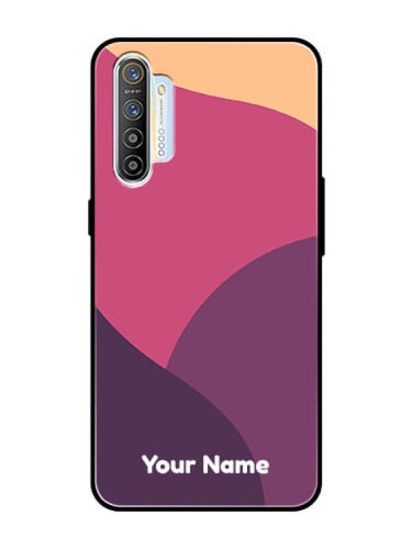 Custom Realme X2 Custom Glass Phone Case - Mixed Multi-colour abstract art Design