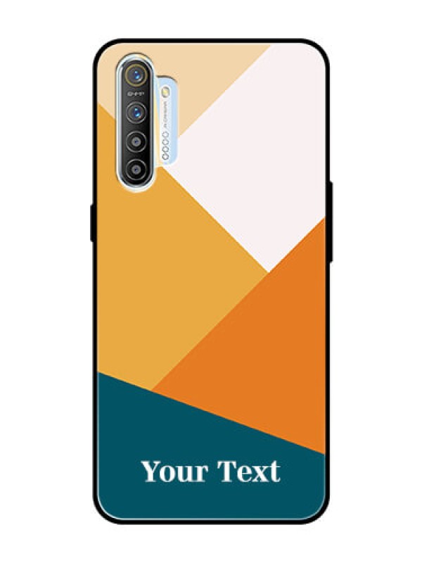 Custom Realme X2 Personalized Glass Phone Case - Stacked Multi-colour Design