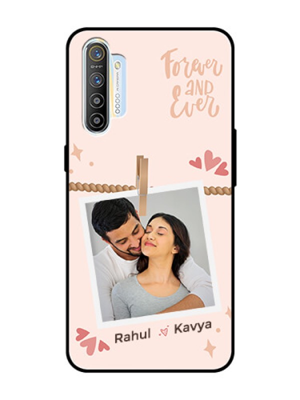 Custom Realme X2 Custom Glass Phone Case - Forever and ever love Design