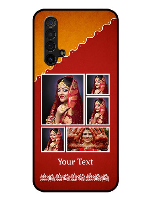 Custom Realme X3 Super Zoom Personalized Glass Phone Case - Wedding Pic Upload Design