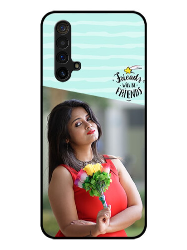 Custom Realme X3 Super Zoom Custom Glass Phone Case - Friends Picture Icon Design