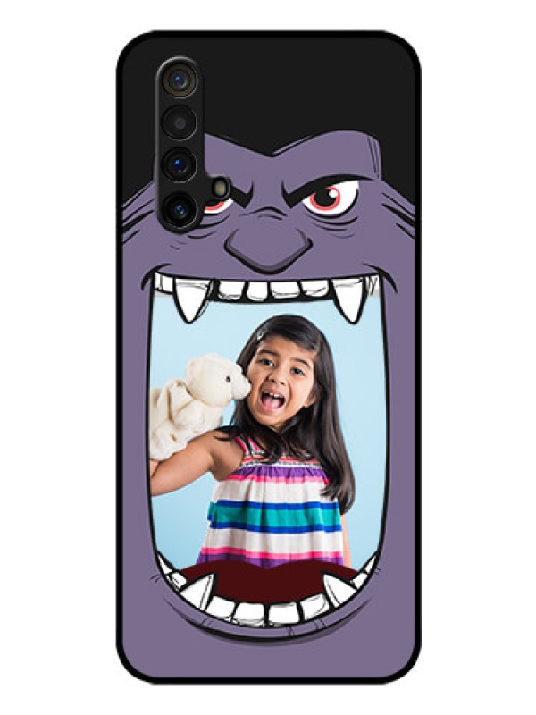 Custom Realme X3 Super Zoom Custom Glass Phone Case - Angry Monster Design