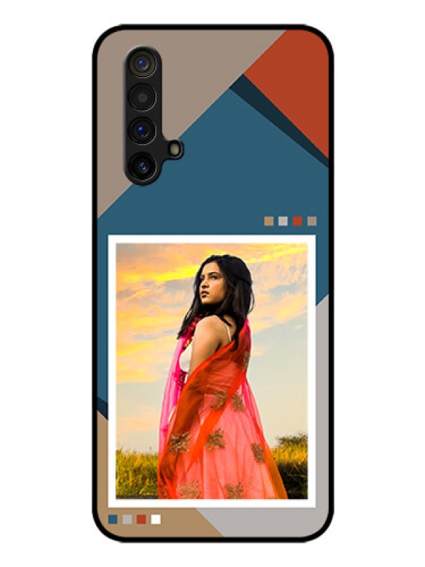 Custom Realme X3 Super Zoom Personalized Glass Phone Case - Retro color pallet Design