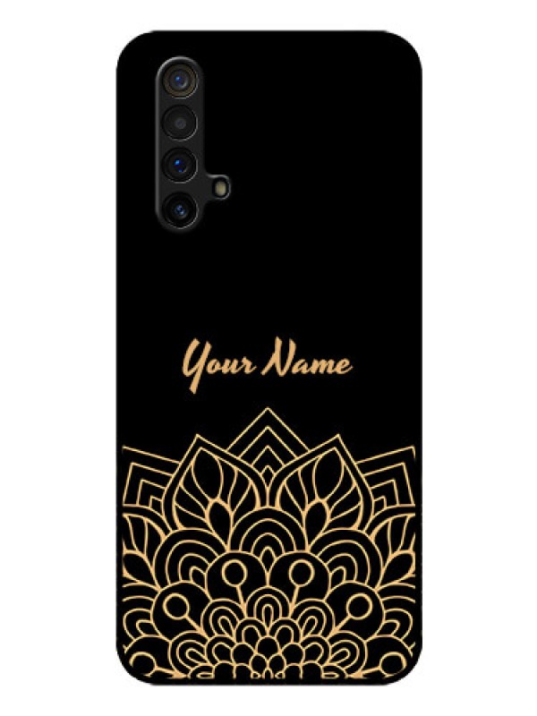 Custom Realme X3 Super Zoom Custom Glass Phone Case - Golden mandala Design