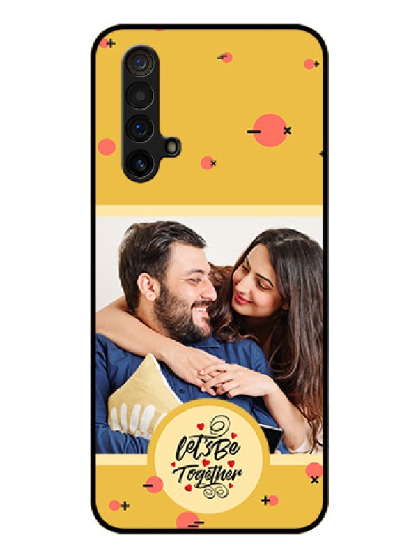 Custom Realme X3 Super Zoom Photo Printing on Glass Case - Lets be Together Design
