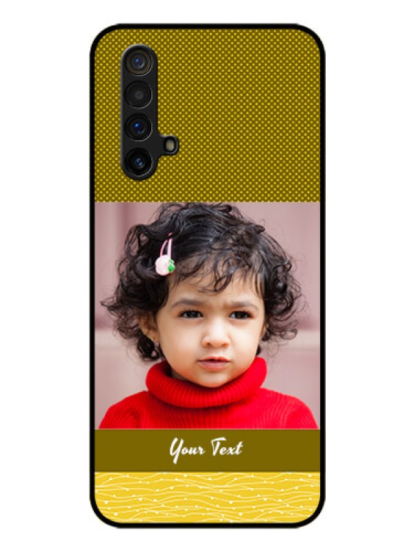 Custom Realme X3 Custom Glass Phone Case - Simple Green Color Design