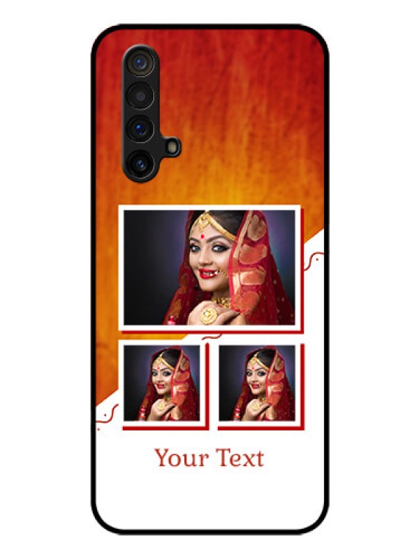 Custom Realme X3 Custom Glass Phone Case - Wedding Memories Design 