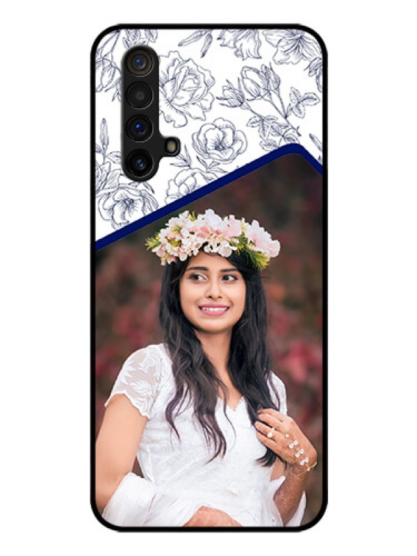 Custom Realme X3 Personalized Glass Phone Case - Premium Floral Design