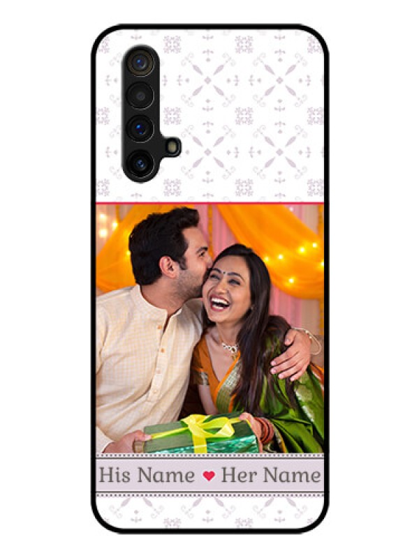 Custom Realme X3 Custom Glass Mobile Case - with Photo and Ethnic Design