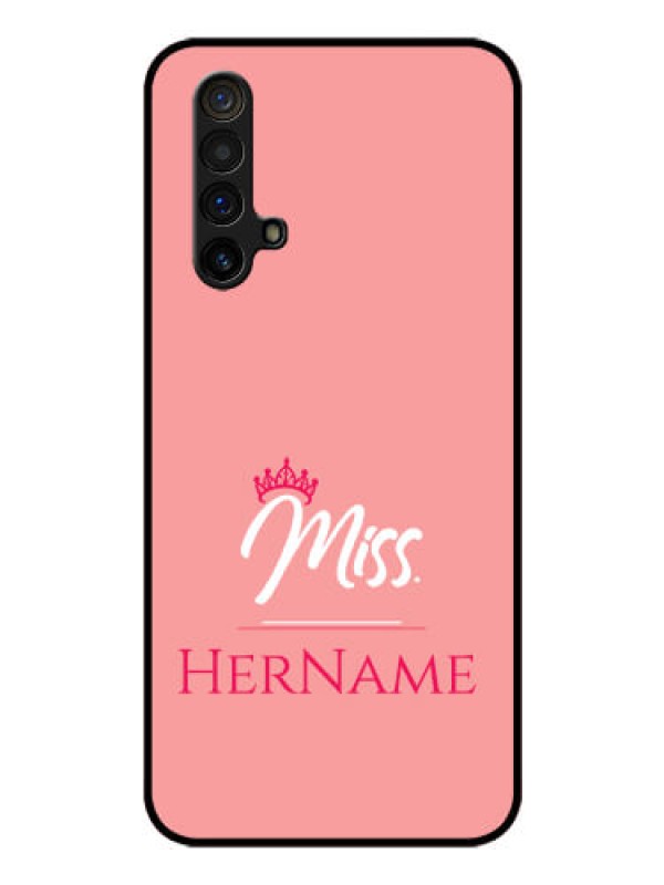 Custom Realme X3 Custom Glass Phone Case Mrs with Name